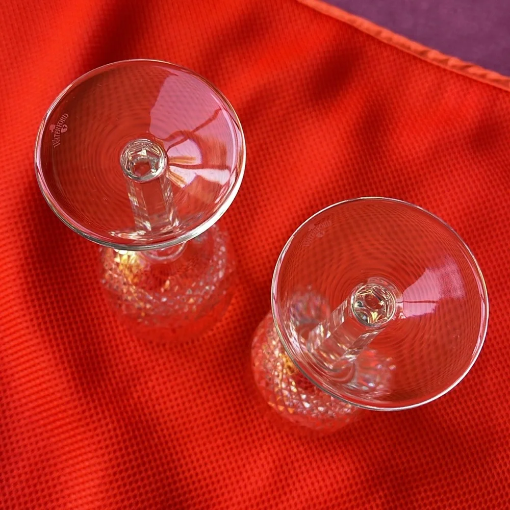 Set of 2 Waterford Crystal glasses Colleen pattern
